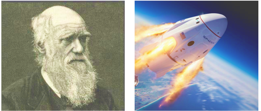  Charles Darwin (left) and the future of space travel (right) may not seem like they have much in common, but in fact, these two seemingly unrelated subjects offer an important case study in how investors should think about investing